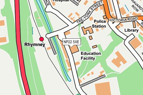 NP22 5XE map - OS OpenMap – Local (Ordnance Survey) NP22 5XE map - OS OpenMap – Local (Ordnance Survey)