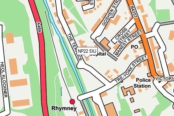 NP22 5XJ map - OS OpenMap – Local (Ordnance Survey) NP22 5XJ map - OS OpenMap – Local (Ordnance Survey)