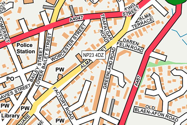 NP23 4DZ map - OS OpenMap – Local (Ordnance Survey) NP23 4DZ map - OS OpenMap – Local (Ordnance Survey)