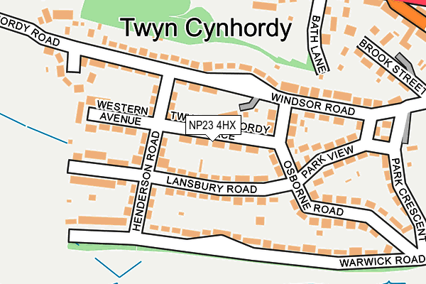 NP23 4HX map - OS OpenMap – Local (Ordnance Survey) NP23 4HX map - OS OpenMap – Local (Ordnance Survey)