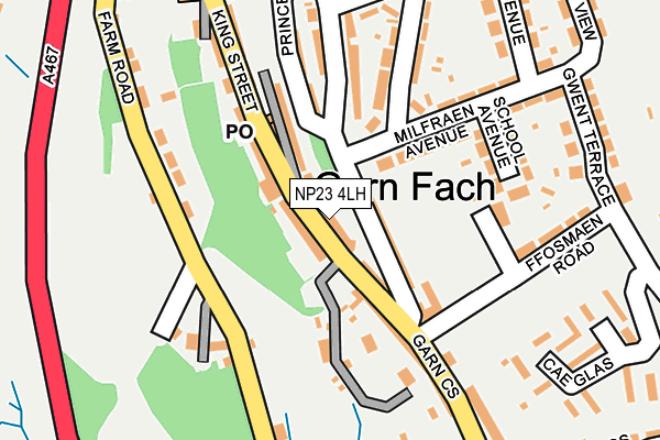 NP23 4LH map - OS OpenMap – Local (Ordnance Survey) NP23 4LH map - OS OpenMap – Local (Ordnance Survey)