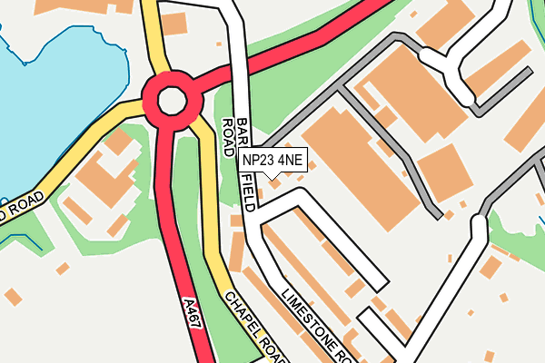 NP23 4NE map - OS OpenMap – Local (Ordnance Survey) NP23 4NE map - OS OpenMap – Local (Ordnance Survey)
