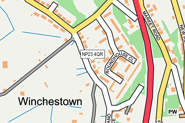 NP23 4QR map - OS OpenMap – Local (Ordnance Survey) NP23 4QR map - OS OpenMap – Local (Ordnance Survey)