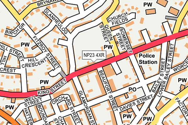 NP23 4XR map - OS OpenMap – Local (Ordnance Survey) NP23 4XR map - OS OpenMap – Local (Ordnance Survey)