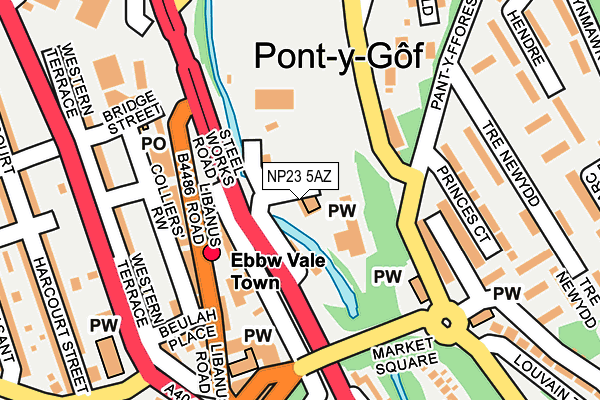 NP23 5AZ map - OS OpenMap – Local (Ordnance Survey) NP23 5AZ map - OS OpenMap – Local (Ordnance Survey)