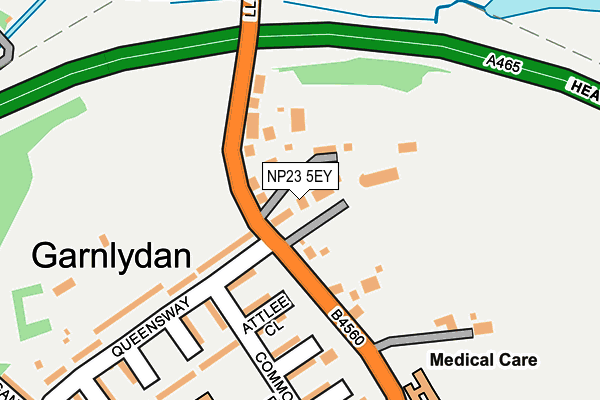 NP23 5EY map - OS OpenMap – Local (Ordnance Survey) NP23 5EY map - OS OpenMap – Local (Ordnance Survey)