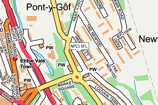 NP23 5FL map - OS OpenMap – Local (Ordnance Survey) NP23 5FL map - OS OpenMap – Local (Ordnance Survey)