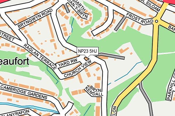 NP23 5HJ map - OS OpenMap – Local (Ordnance Survey) NP23 5HJ map - OS OpenMap – Local (Ordnance Survey)