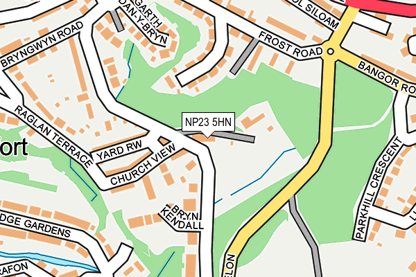 NP23 5HN map - OS OpenMap – Local (Ordnance Survey) NP23 5HN map - OS OpenMap – Local (Ordnance Survey)