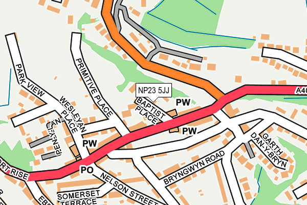 NP23 5JJ map - OS OpenMap – Local (Ordnance Survey) NP23 5JJ map - OS OpenMap – Local (Ordnance Survey)