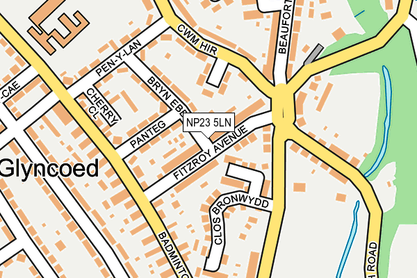 NP23 5LN map - OS OpenMap – Local (Ordnance Survey) NP23 5LN map - OS OpenMap – Local (Ordnance Survey)