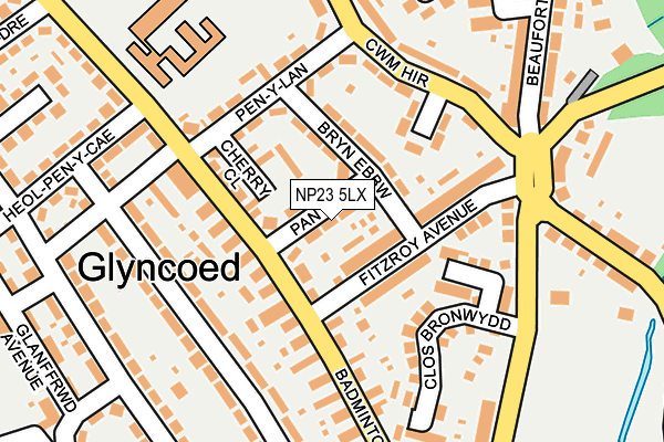 NP23 5LX map - OS OpenMap – Local (Ordnance Survey) NP23 5LX map - OS OpenMap – Local (Ordnance Survey)