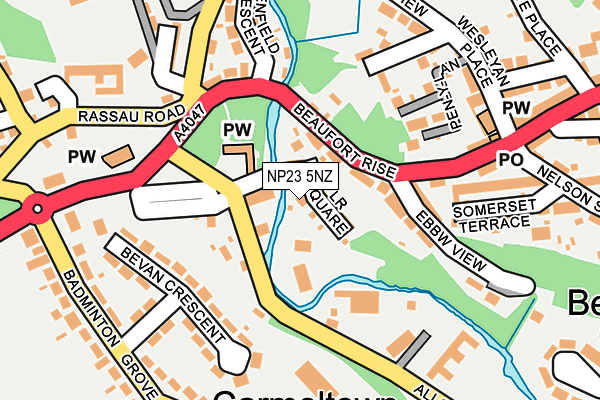 NP23 5NZ map - OS OpenMap – Local (Ordnance Survey) NP23 5NZ map - OS OpenMap – Local (Ordnance Survey)