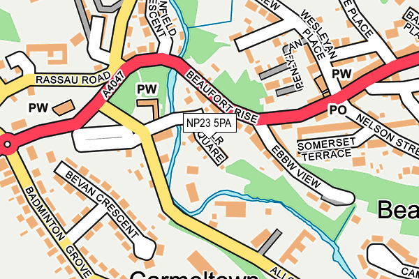 NP23 5PA map - OS OpenMap – Local (Ordnance Survey) NP23 5PA map - OS OpenMap – Local (Ordnance Survey)