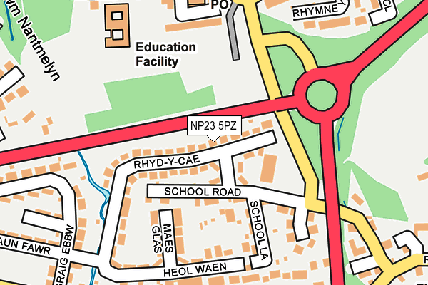 NP23 5PZ map - OS OpenMap – Local (Ordnance Survey)