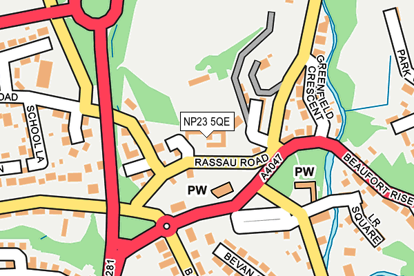 NP23 5QE map - OS OpenMap – Local (Ordnance Survey) NP23 5QE map - OS OpenMap – Local (Ordnance Survey)