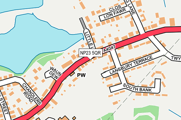 NP23 5QR map - OS OpenMap – Local (Ordnance Survey) NP23 5QR map - OS OpenMap – Local (Ordnance Survey)