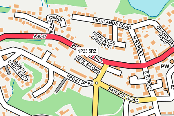 NP23 5RZ map - OS OpenMap – Local (Ordnance Survey) NP23 5RZ map - OS OpenMap – Local (Ordnance Survey)