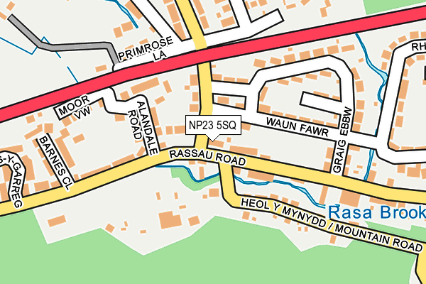 NP23 5SQ map - OS OpenMap – Local (Ordnance Survey) NP23 5SQ map - OS OpenMap – Local (Ordnance Survey)