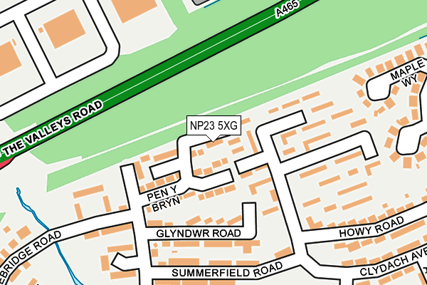 NP23 5XG map - OS OpenMap – Local (Ordnance Survey) NP23 5XG map - OS OpenMap – Local (Ordnance Survey)