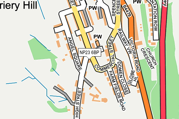 NP23 6BP map - OS OpenMap – Local (Ordnance Survey) NP23 6BP map - OS OpenMap – Local (Ordnance Survey)