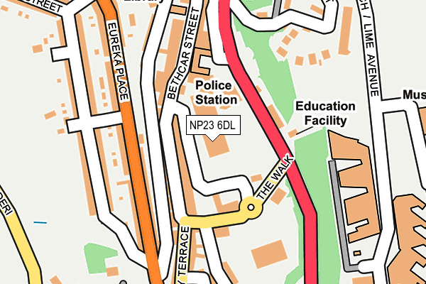 NP23 6DL map - OS OpenMap – Local (Ordnance Survey) NP23 6DL map - OS OpenMap – Local (Ordnance Survey)