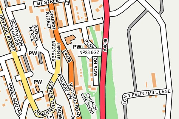 NP23 6GZ map - OS OpenMap – Local (Ordnance Survey) NP23 6GZ map - OS OpenMap – Local (Ordnance Survey)