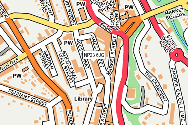 NP23 6JG map - OS OpenMap – Local (Ordnance Survey) NP23 6JG map - OS OpenMap – Local (Ordnance Survey)