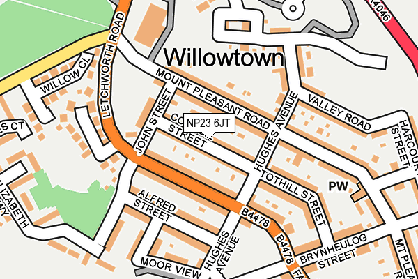 NP23 6JT map - OS OpenMap – Local (Ordnance Survey) NP23 6JT map - OS OpenMap – Local (Ordnance Survey)
