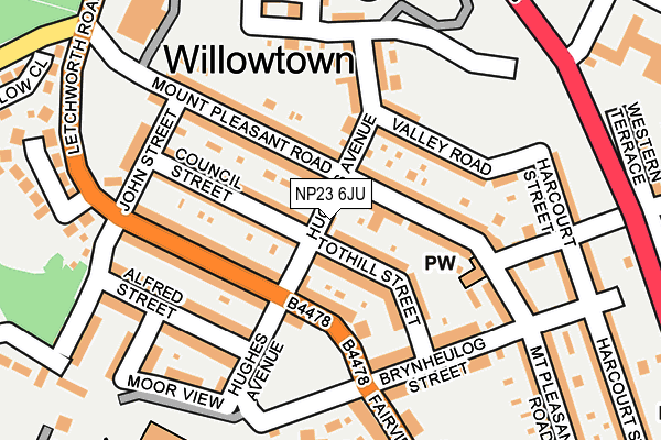 NP23 6JU map - OS OpenMap – Local (Ordnance Survey) NP23 6JU map - OS OpenMap – Local (Ordnance Survey)