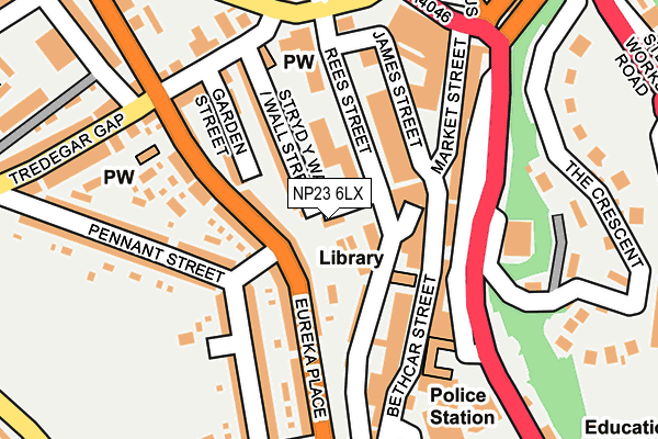 NP23 6LX map - OS OpenMap – Local (Ordnance Survey) NP23 6LX map - OS OpenMap – Local (Ordnance Survey)