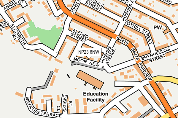 NP23 6NW map - OS OpenMap – Local (Ordnance Survey) NP23 6NW map - OS OpenMap – Local (Ordnance Survey)