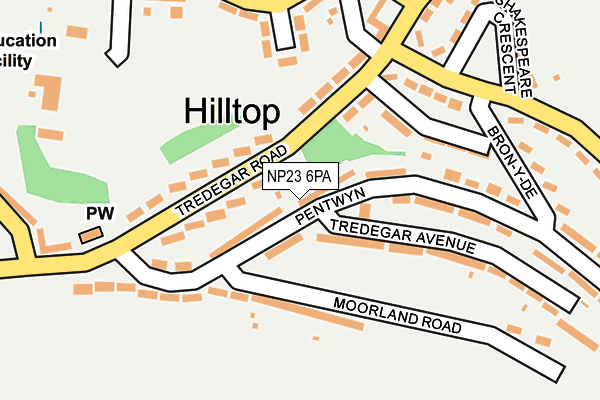 NP23 6PA map - OS OpenMap – Local (Ordnance Survey) NP23 6PA map - OS OpenMap – Local (Ordnance Survey)