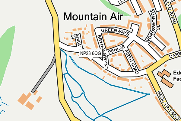 NP23 6QG map - OS OpenMap – Local (Ordnance Survey)