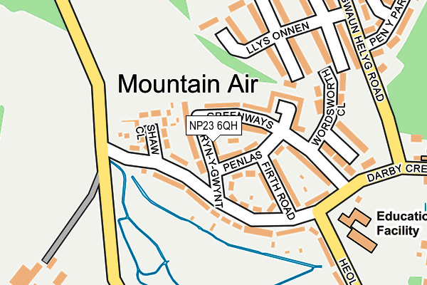 NP23 6QH map - OS OpenMap – Local (Ordnance Survey) NP23 6QH map - OS OpenMap – Local (Ordnance Survey)