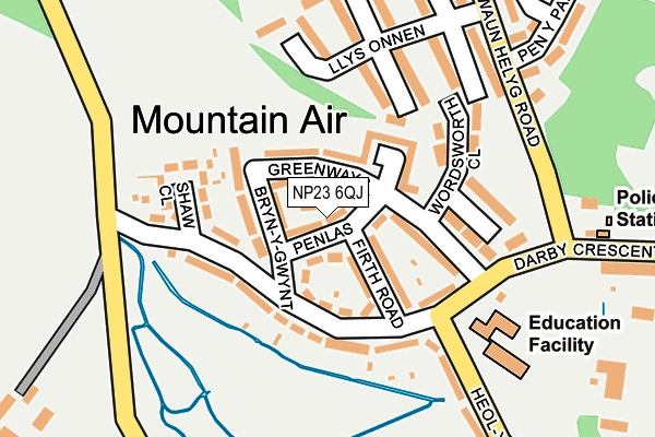NP23 6QJ map - OS OpenMap – Local (Ordnance Survey) NP23 6QJ map - OS OpenMap – Local (Ordnance Survey)