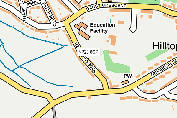 NP23 6QP map - OS OpenMap – Local (Ordnance Survey) NP23 6QP map - OS OpenMap – Local (Ordnance Survey)