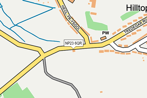 NP23 6QR map - OS OpenMap – Local (Ordnance Survey) NP23 6QR map - OS OpenMap – Local (Ordnance Survey)