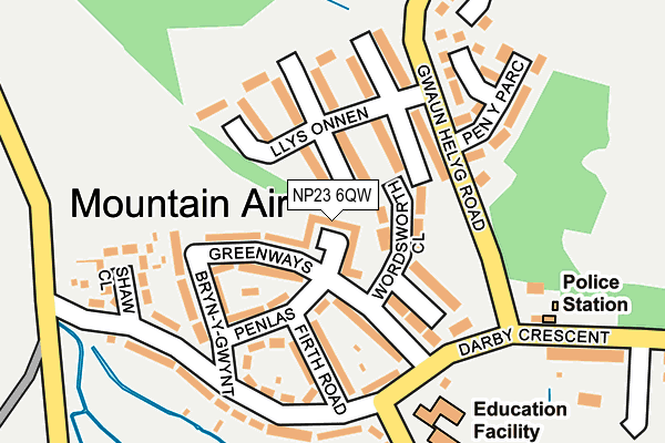 NP23 6QW map - OS OpenMap – Local (Ordnance Survey)