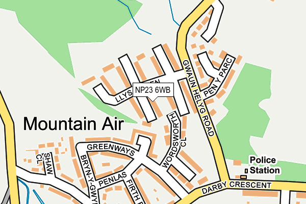 NP23 6WB map - OS OpenMap – Local (Ordnance Survey) NP23 6WB map - OS OpenMap – Local (Ordnance Survey)