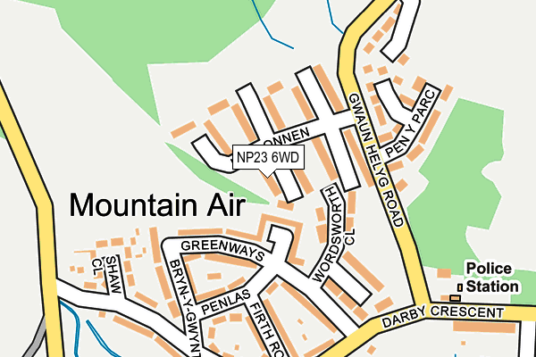 NP23 6WD map - OS OpenMap – Local (Ordnance Survey) NP23 6WD map - OS OpenMap – Local (Ordnance Survey)