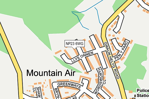 NP23 6WG map - OS OpenMap – Local (Ordnance Survey) NP23 6WG map - OS OpenMap – Local (Ordnance Survey)