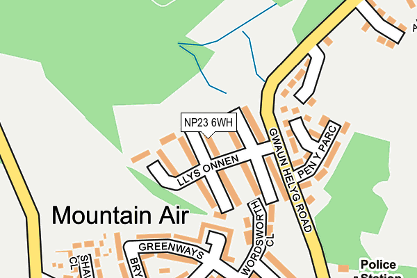 NP23 6WH map - OS OpenMap – Local (Ordnance Survey)