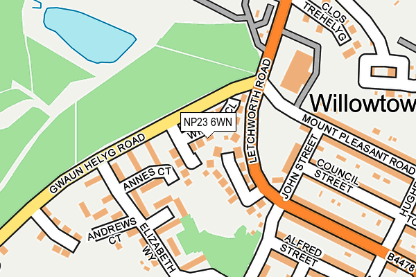 NP23 6WN map - OS OpenMap – Local (Ordnance Survey) NP23 6WN map - OS OpenMap – Local (Ordnance Survey)