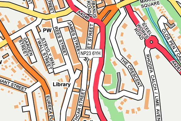 NP23 6YH map - OS OpenMap – Local (Ordnance Survey) NP23 6YH map - OS OpenMap – Local (Ordnance Survey)