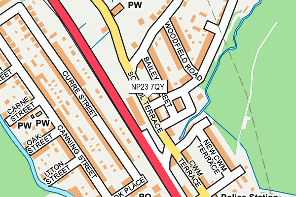 NP23 7QY map - OS OpenMap – Local (Ordnance Survey) NP23 7QY map - OS OpenMap – Local (Ordnance Survey)