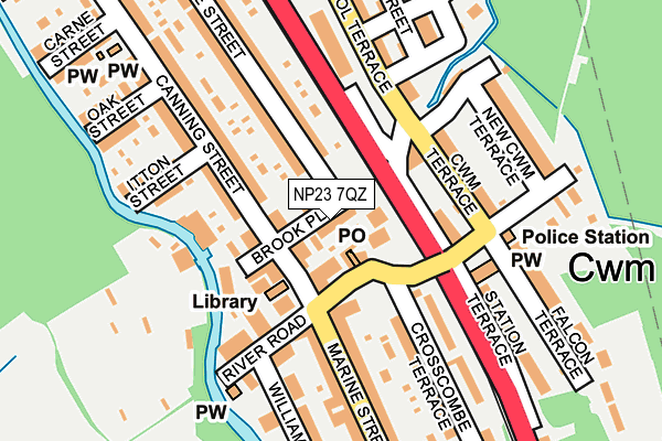 NP23 7QZ map - OS OpenMap – Local (Ordnance Survey) NP23 7QZ map - OS OpenMap – Local (Ordnance Survey)