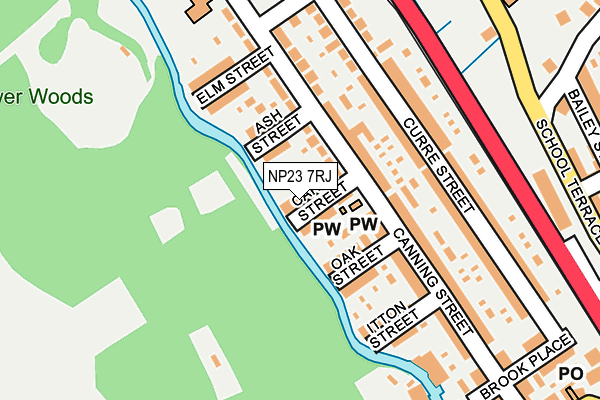 NP23 7RJ map - OS OpenMap – Local (Ordnance Survey) NP23 7RJ map - OS OpenMap – Local (Ordnance Survey)
