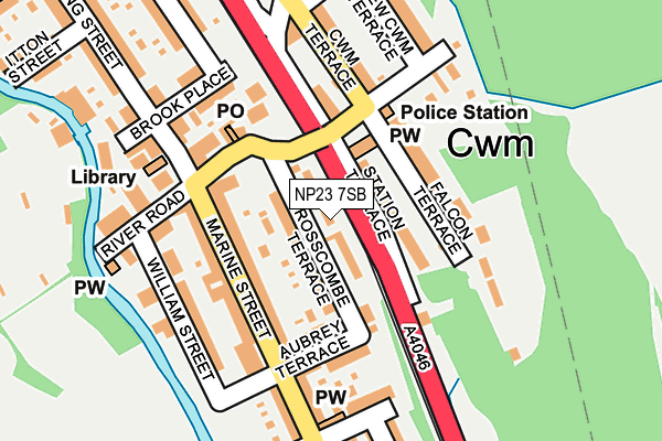 NP23 7SB map - OS OpenMap – Local (Ordnance Survey)