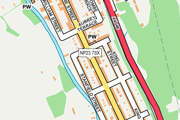 NP23 7SX map - OS OpenMap – Local (Ordnance Survey) NP23 7SX map - OS OpenMap – Local (Ordnance Survey)